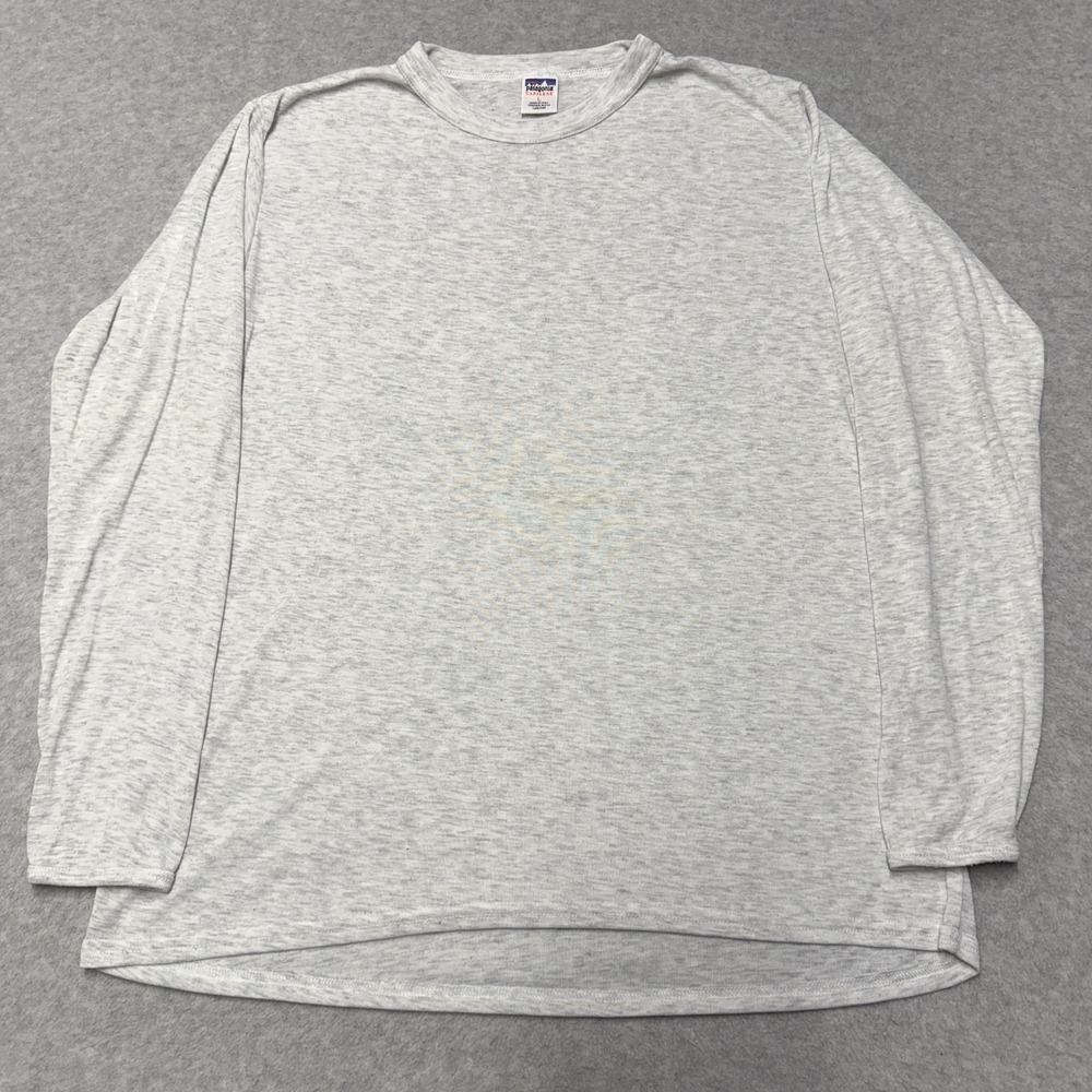 Patagonia Capilene Shirt Mens Large Gray Long Sleeve Base Layer Hiking